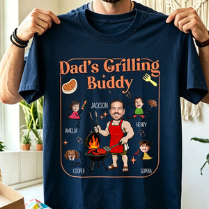 Dad's Grilling Buddies Funny Father's Day Gift For Dad, Husband - Personalized Shirt