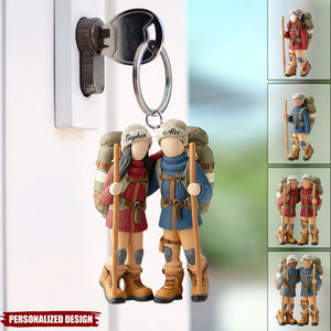 Hiking Partners For Life-Personalized Hiking Keychain