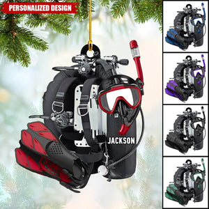 Personalized Scuba Diving Ornament-Gifts For Scuba Diver-New Release