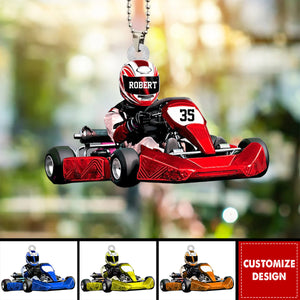 Personalized Race Car Ornament-Gift For Race Car Lovers