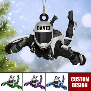 Personalized Skydiving Christmas Ornament, Gift For Skydiving Lovers - New Release