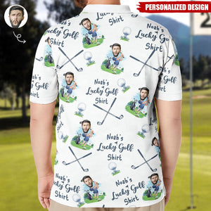 My Lucky Golf Shirt-Personalized Photo Polo Shirt