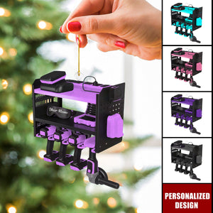 Personalized Mechanic Tool Box Ornament-Gift for Dad, Husband, Handyman