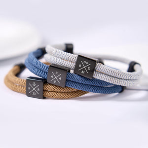 Personalized Dad Bracelet – Adjustable Father's Day Gift For Him