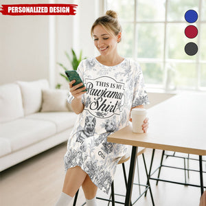 My Pawjamas Shirt Dog Custom Breeds Toile De Jouy Style-Personalized Sleep Tee