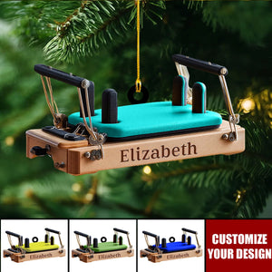 Custom Pilates Reformer Acrylic Ornament, Unique Gift for Pilates Instructor & Lover