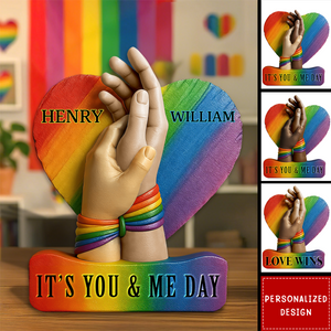 Personalized LGBT Couple Acrylic Plaque-Gifts For Couple