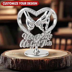 Silver Anniversary, Gold Anniversary, We Got This - Personalized Couple Custom Shaped Acrylic Plaque