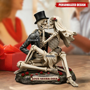 Skull Couple-Personalized Plaque Gift For Couple