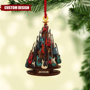 Personalized Electric Guitar Ornament