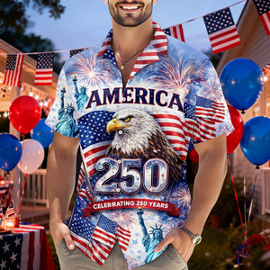 Celebrating 250th Anniversary United States Hawaiian Shirt 4th of July Gift