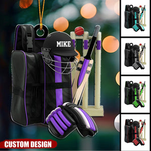 Personalized Cricket Christmas Ornament, Gift For Cricket Lovers - 2024 New Release