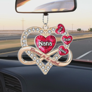 Blessed To Be Called Grandma Hearts - Personalized Acrylic Ornament
