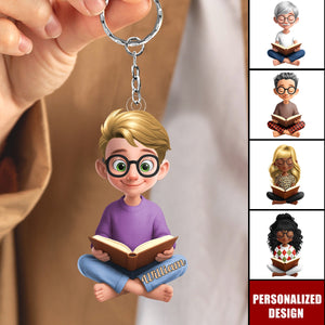 Just A Girl/Boy Who Loves Reading-Personalized Book Lovers Keychain