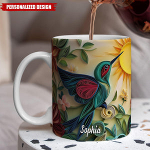 Personalized Hummingbird Mug-Memorial Gift For Family/Friends