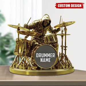 Cool Drummer - Personalized Drummer Custom Shaped Acrylic Plaque