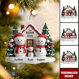 Personalized Snowman Family Ornament-Christmas Gift For Family