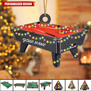 2024 New Release Personalized Billiard Christmas Ornament-Gifts For Pool Balls Lovers