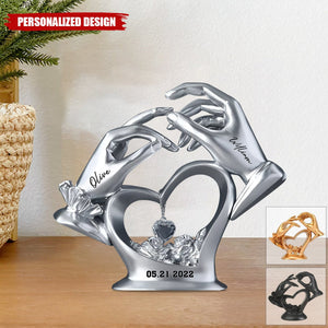 Anniversary Gifts For Couple-Personalized Couple Custom Shaped Acrylic Plaque