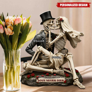 Skull Couple-Personalized Plaque Gift For Couple