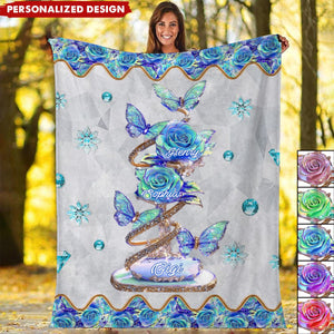 My Garden Gift For Mom,Grandma-Personalized Mother Blanket