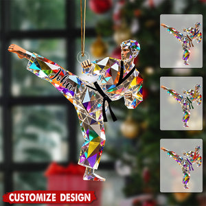 Personalized Taekwondo /Karate/ Jiu-Jitsu Christmas Ornament
