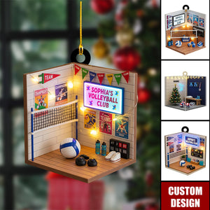 Personalized Volleyball Club Christmas Ornament - Gift For Volleyball Player, Volleyball Team