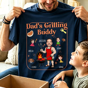 Dad's Grilling Buddies Funny Father's Day Gift For Dad, Husband - Personalized Shirt
