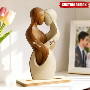 Two Become One-Personalized Wooden Plaque-Gift For Him/Her