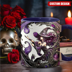 Beautiful Witch - Personalized Witch Accent Mug