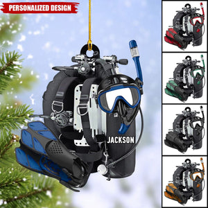 Personalized Scuba Diving Ornament-Gifts For Scuba Diver-New Release