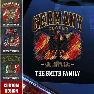 Personalized International Soccer Tournament Party Decal Sticker - Gifts For Soccer Lovers