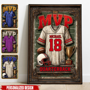 Gift For Football Son/ Daughter-Personalized Football Poster