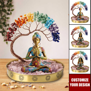 Yoga Girl Plaque - Personalized Gifts For Yoga Lovers