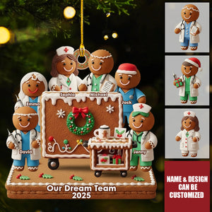 Hospital Dream Team - Personalized Nurse Acrylic Ornament