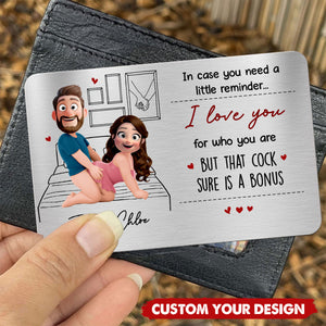 I Promise To Always Be By Your Side Or Under You Or On Top Of You Gift For Him/Her - Personalized Wallet Card