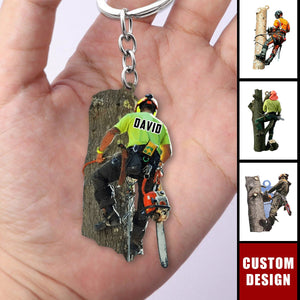 Personalized Arborist Keychain- New Release