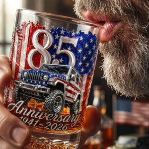 Celebrated 85th Anniversary Drinking Glass - Personalized Gifts
