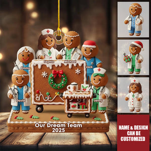 Hospital Dream Team - Personalized Nurse Acrylic Ornament
