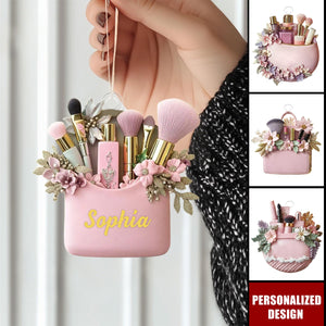 Personalized Makeup Christmas Ornament-Gift For Makeup Lovers