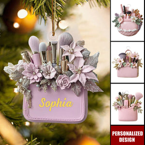 Personalized Makeup Christmas Ornament-Gift For Makeup Lovers