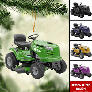 Personalized Lawn Mower Ornament Christmas Gift for Gardener or Landscaper