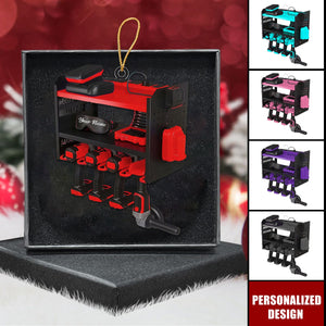 Personalized Mechanic Tool Box Ornament-Gift for Dad, Husband, Handyman