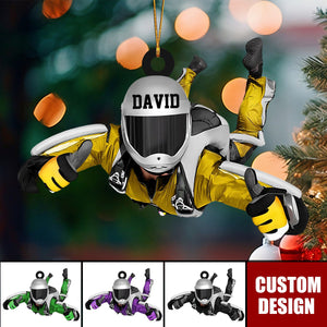 Personalized Skydiving Christmas Ornament, Gift For Skydiving Lovers - New Release
