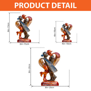 And They Lived Happily Ever After - Personalized Cowgirl Cowboy Couple Acrylic Plaque