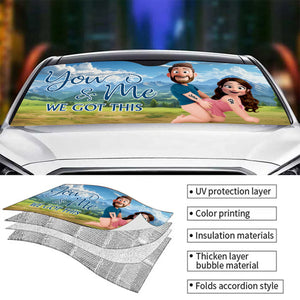 You And Me - Personalized Naughty Couple Car Sunshade