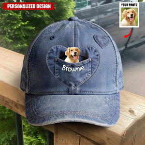 Personalized Upload Photo Dog Cap-Gift For Dog Lover