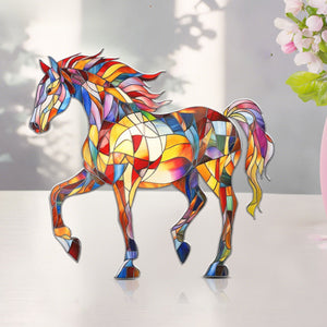 Colorful Horse Acrylic Plaque - Gift For Horse Lovers