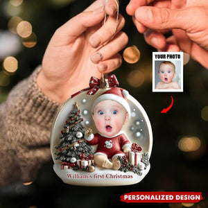 Baby's First Christmas - Personalized Newborn Acrylic Ornament