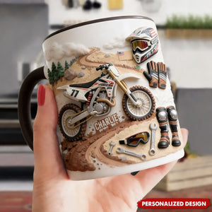 Cool Dirt Bike,Motocross-Personalized Dirt Bike Mug